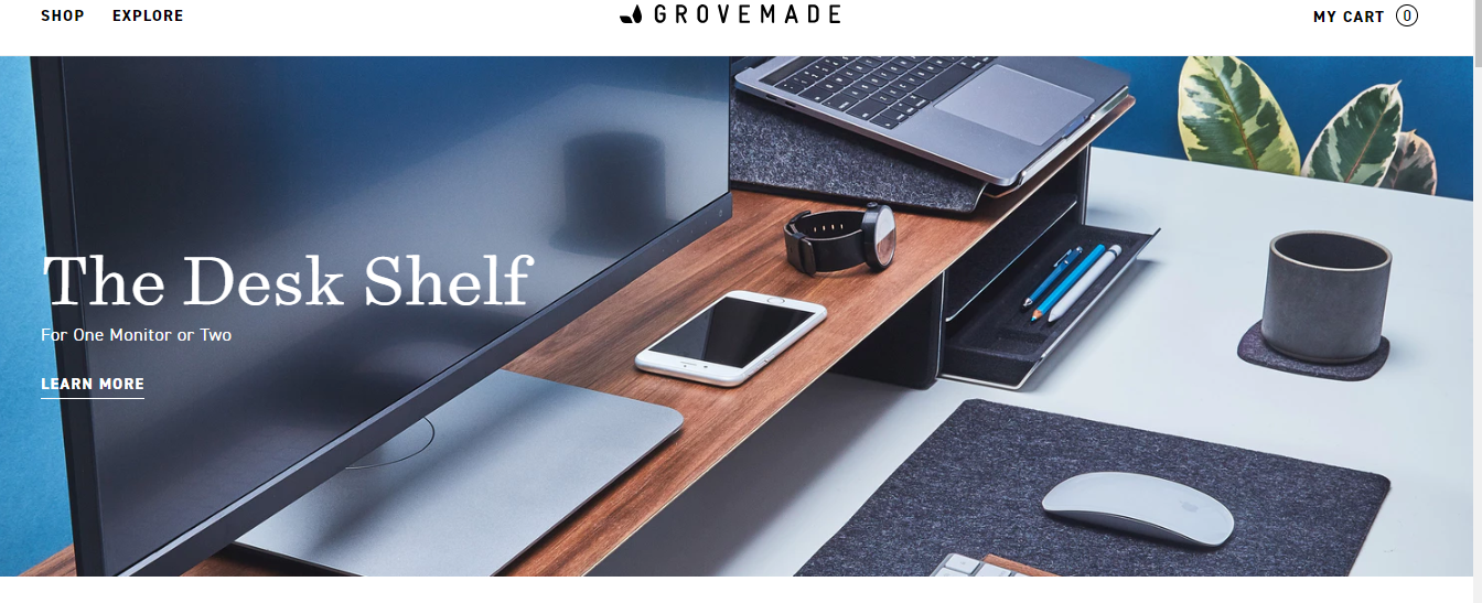 big typography web design