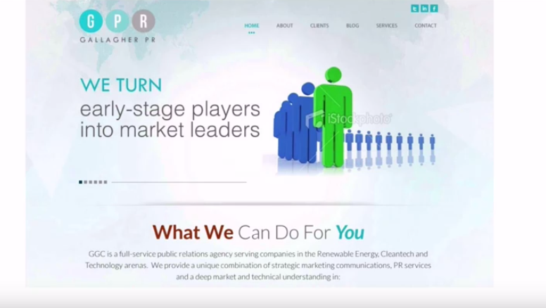 graphics and imagery on a website