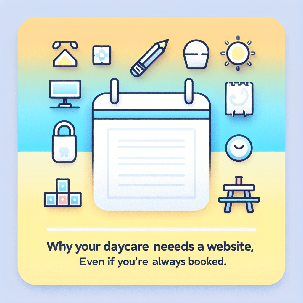 Why Your Daycare Needs a Website (Even If You’re Always Booked)