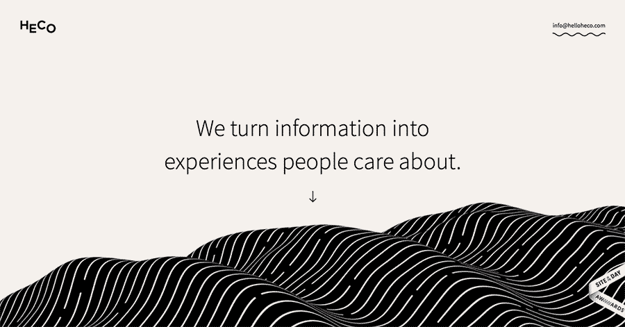 particle background web design