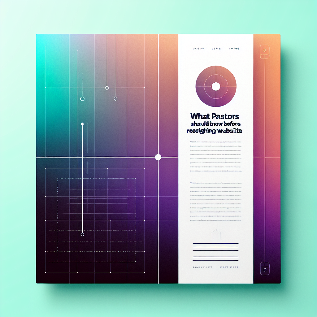 What Pastors Should Know Before Redesigning Their Website