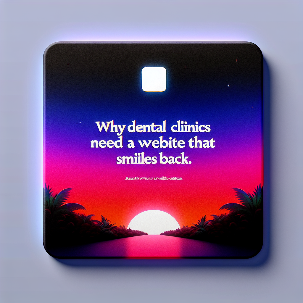 Why Dental Clinics Need a Website That Smiles Back