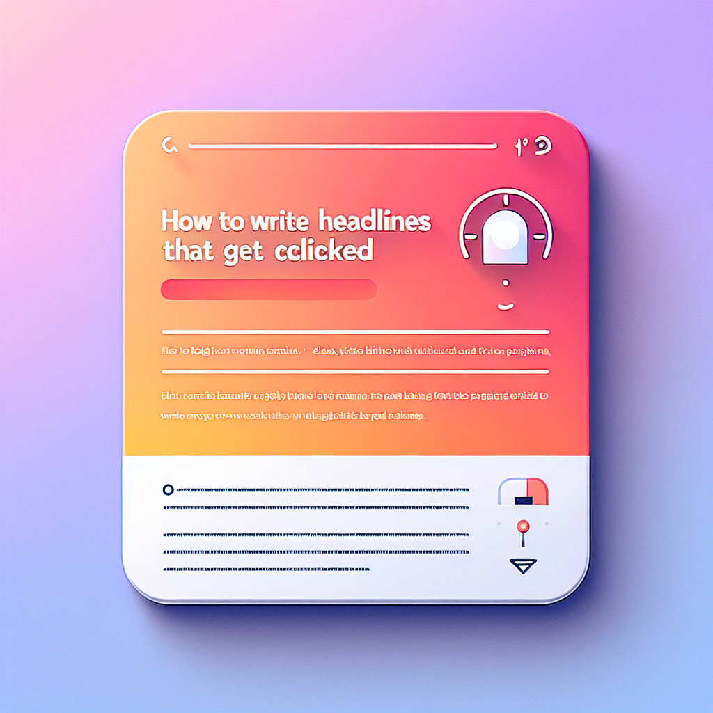How to Write Headlines That Get Clicked