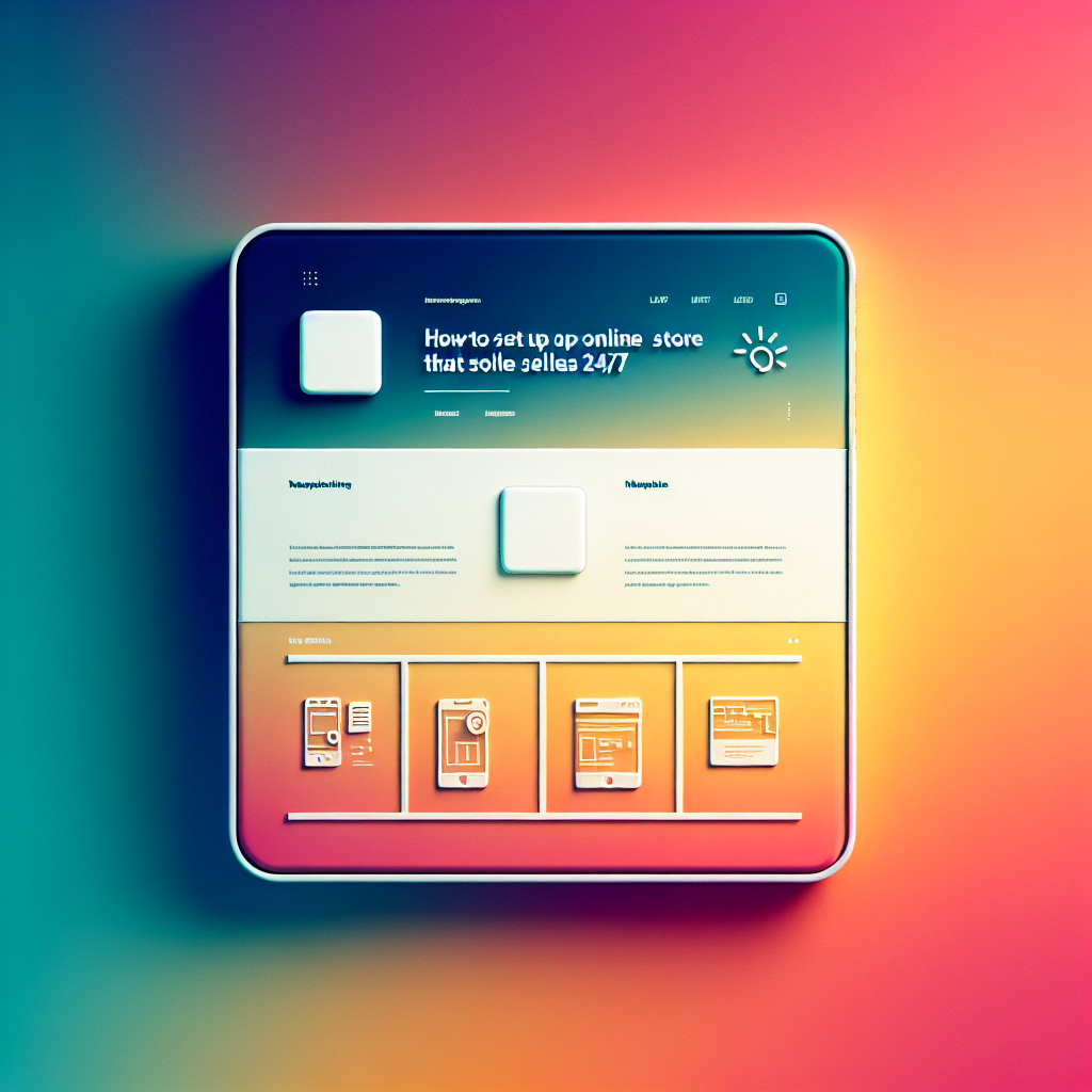 How to Set Up an Online Store That Sells 24/7