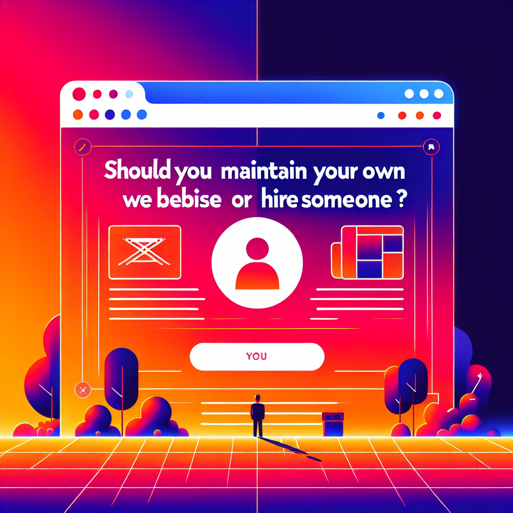 Should You Maintain Your Own Website or Hire Someone?